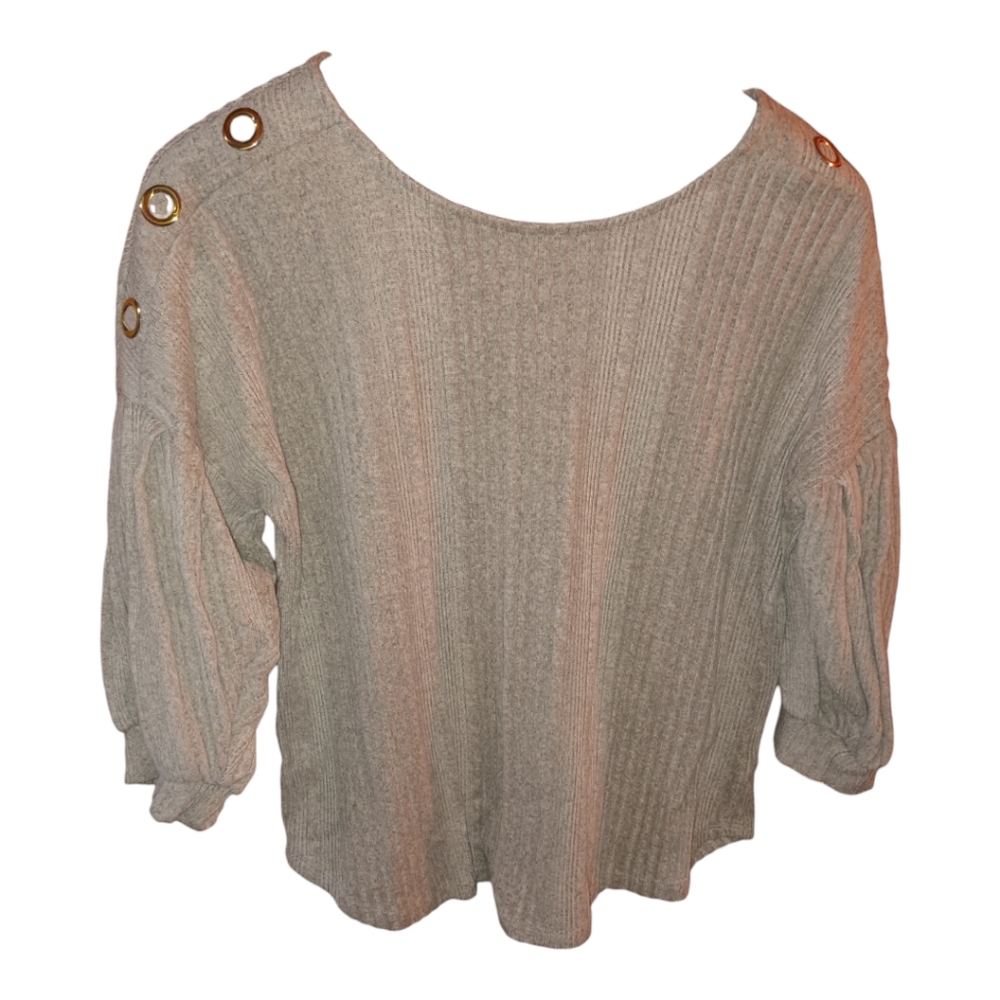 Adrienne Vittadini Womens Light Brown Sweater EUC